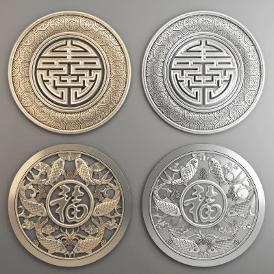 中式圆形鲤鱼民族