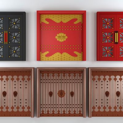 欧式实木双开门