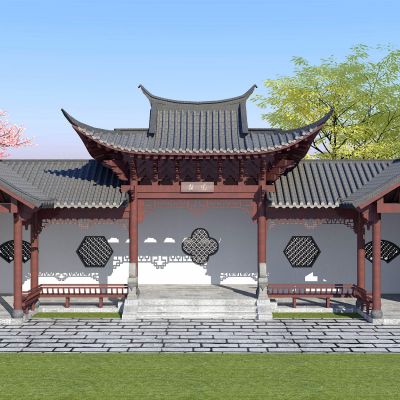 中式景观古建亭子