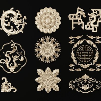 欧式祥云云纹雕花