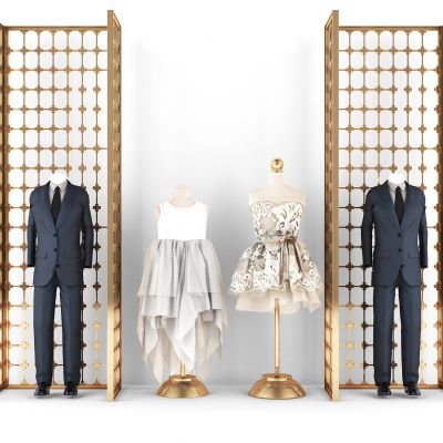 现代童装蕾丝西装