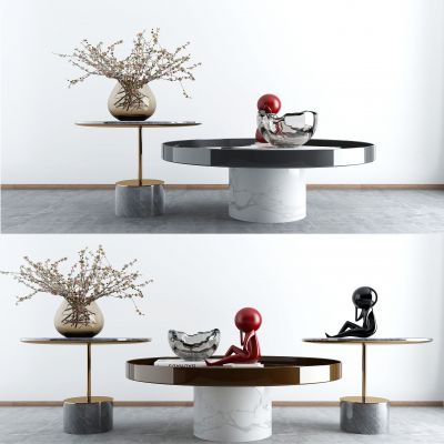 新中式圆形茶几