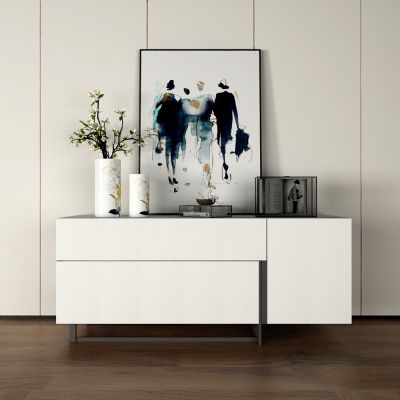 现代电视柜边柜