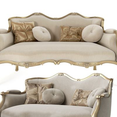 现代双人沙发3D模型