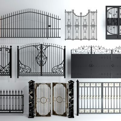 欧式铁艺雕花大门