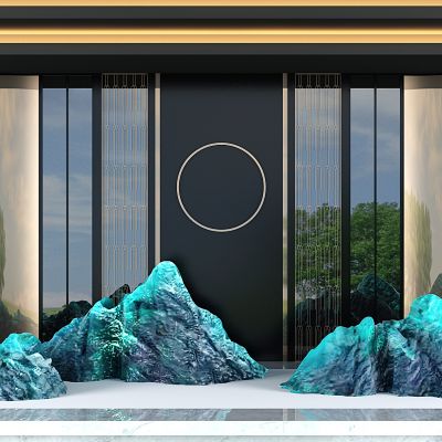 新中式景观小品