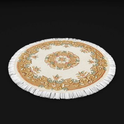 欧式布艺圆形地毯