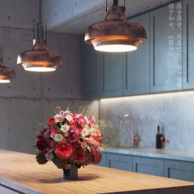 现代产品效果表现饰品