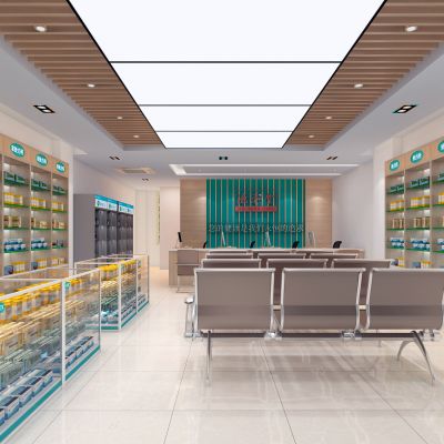 现代药店店面门头