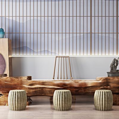 现代茶桌椅组合