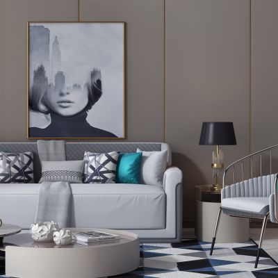 现代新奢华沙发