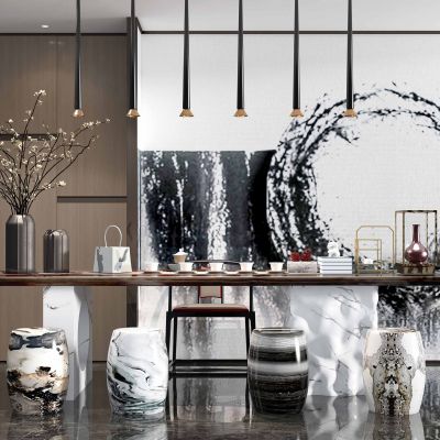 新中式茶桌椅组合