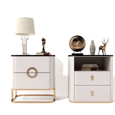 现代轻奢床头柜3D模型