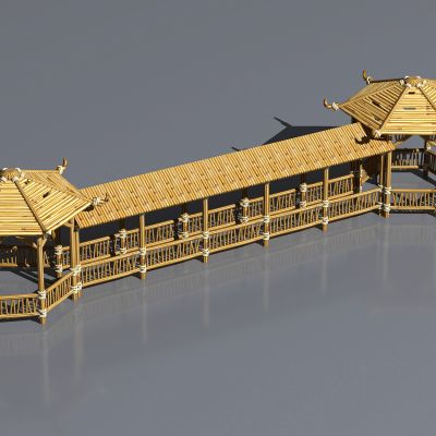 现代木质景观凉亭