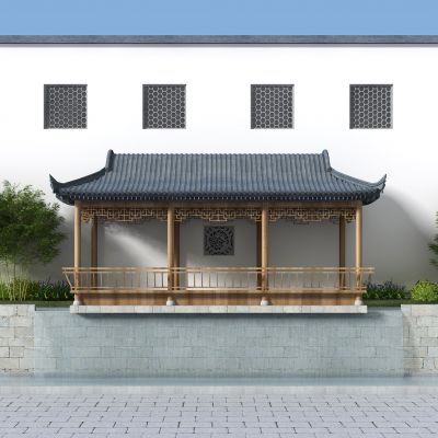 中式景观古建亭子