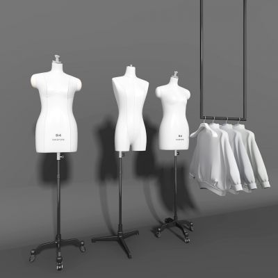现代半身塑料模特女装服装模特