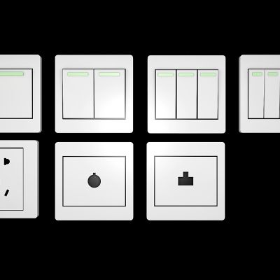 现代开关插座面板