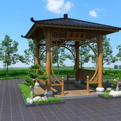 中式景观凉亭