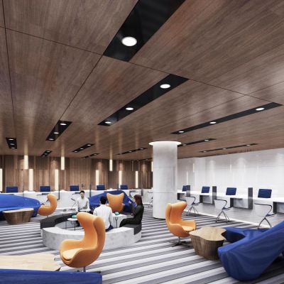 现代国外银行接待大厅