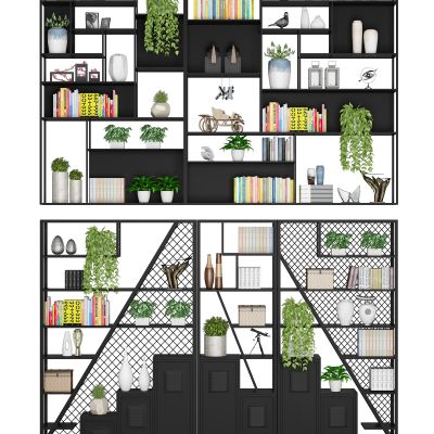 工业风铁艺金属装饰架