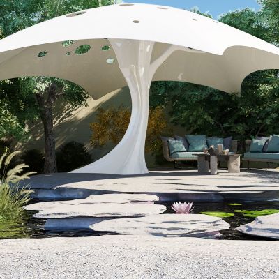 现代园林景观遮阳棚