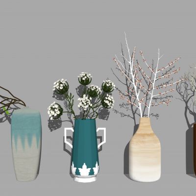 现代花瓶 工艺品 花卉 摆件 装饰品