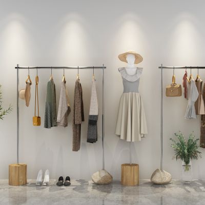 现代服装店衣架