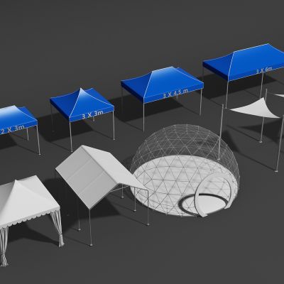 现代展会帐篷