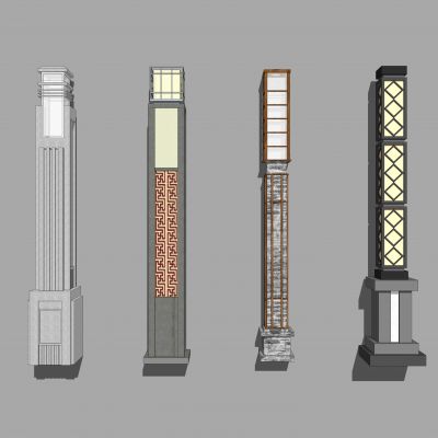 中式庭院灯 景观灯 灯柱 户外灯