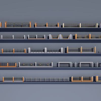 新中式铁艺围栏护栏