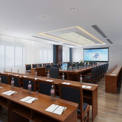 现代国旗政府机关单位大会议室