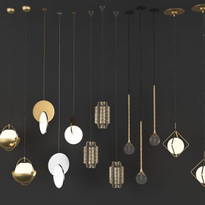 现代金属小吊灯