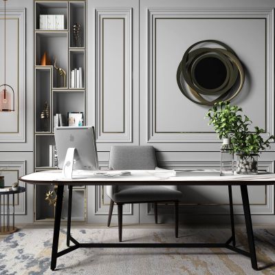 现代书桌椅组合