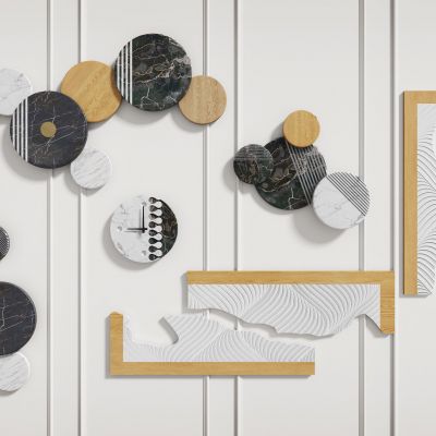 新中式艺术墙饰挂件挂钟