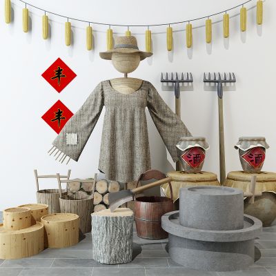 现代新农村乡村农具