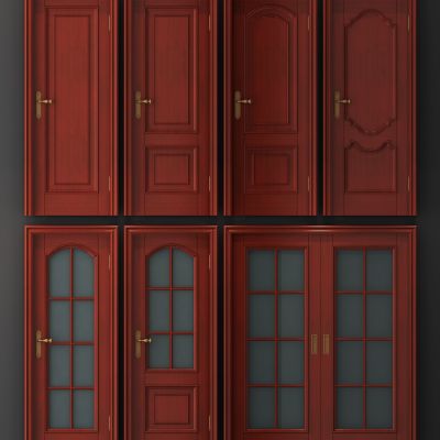 欧式单开门木门