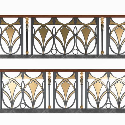 欧式铁艺雕花栏杆护栏