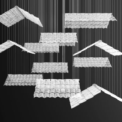 新中式屋檐造型吊灯