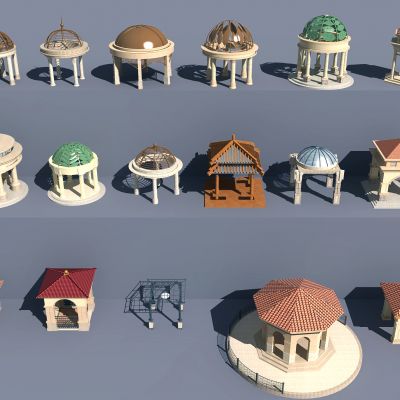 中式景观古建亭子