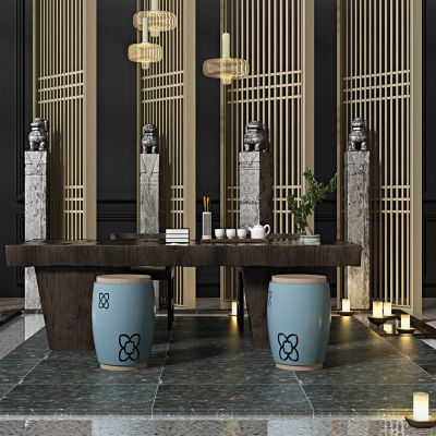 现代茶桌椅组合