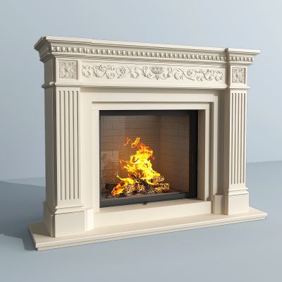 欧式法式壁炉