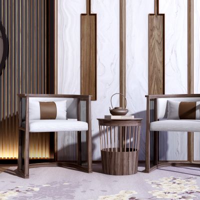 新中式椅子边几