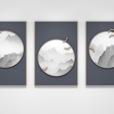 新中式挂画组合