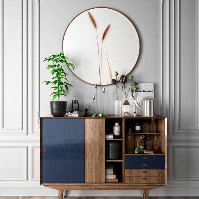 北欧餐边柜斗柜摆件玄关柜