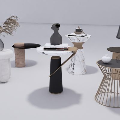 现代轻奢边几 装饰柜 沙发边几