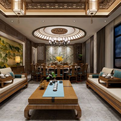 中式豪华色彩包房终