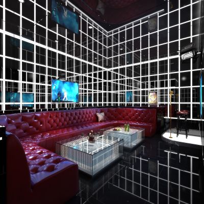 现代KTV歌厅小包间