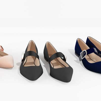 现代女鞋。鞋子