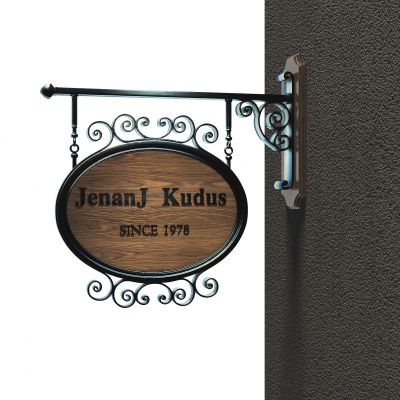 欧式铁艺指示牌广告牌