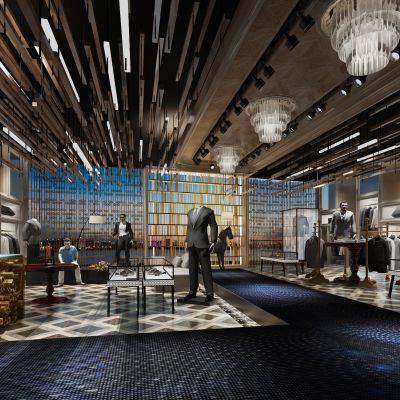 现代男装品牌服装专卖店